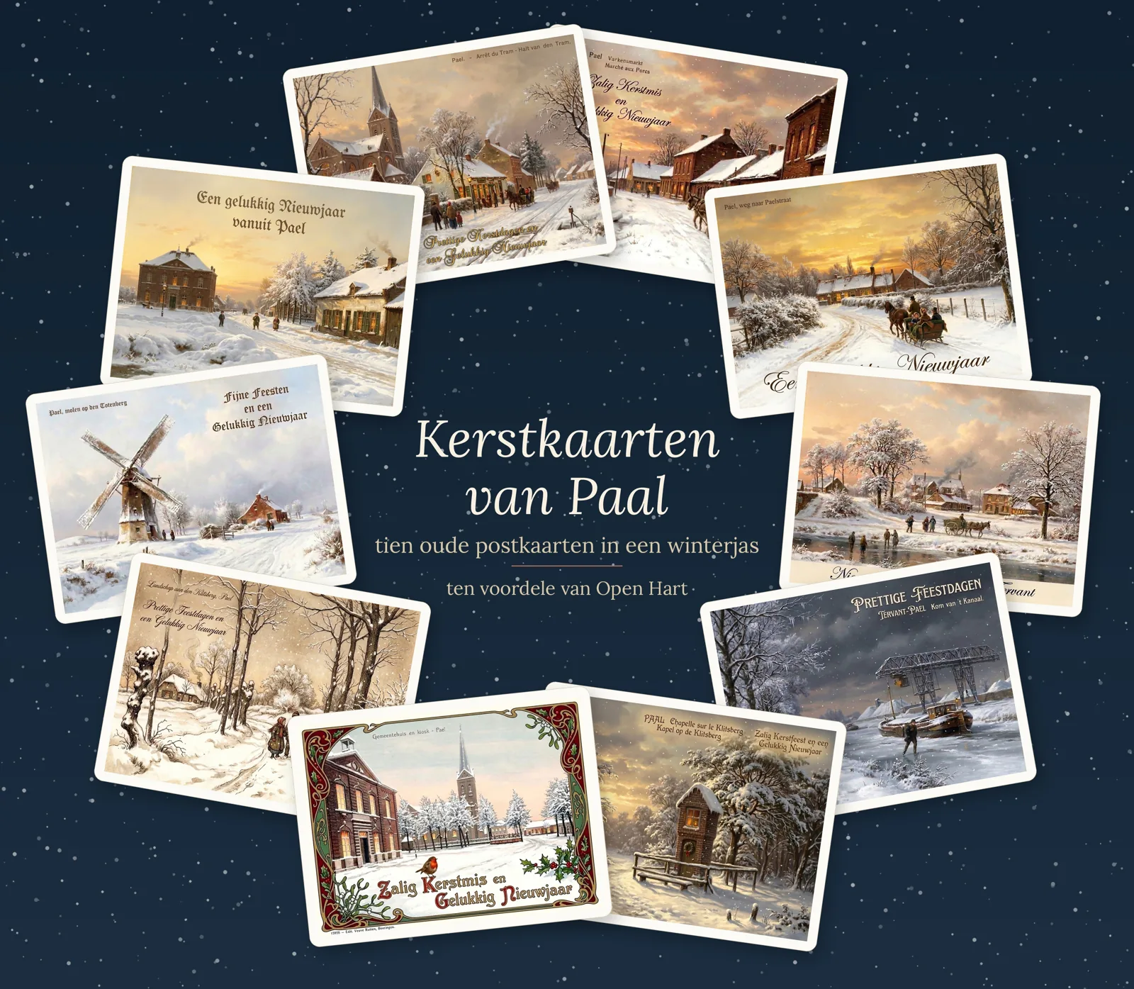Kerstkaarten van uw dorp