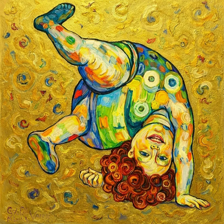 Ne hoeplepan make, naar Gustav Klimt