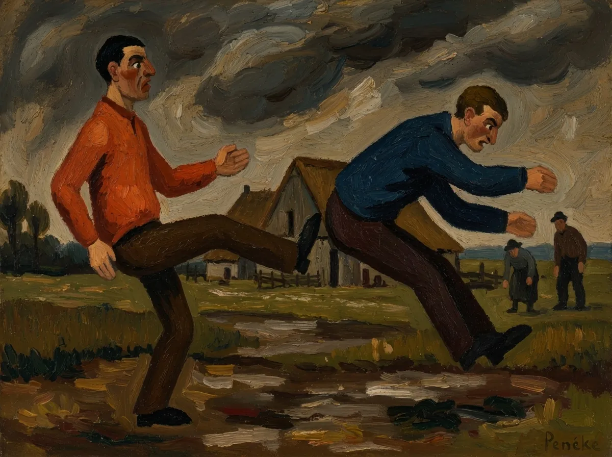 Ne stamp ónner ur hol, naar Constant Permeke