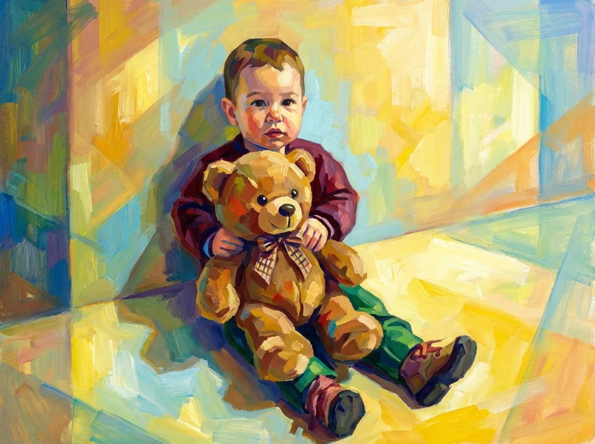 Een familiefoto als schilderij – portret in vier stijlen – Versie B